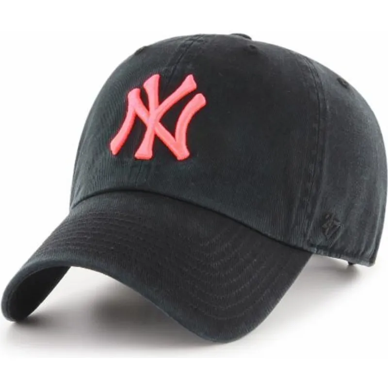 lippikset-kaareva-musta-saadettava-nauha-rosa-new-york-yankees-mlb-47-brand lippikset-kaareva-musta-saadettava-nauha-rosa-new-york-yankees-mlb-47-brand