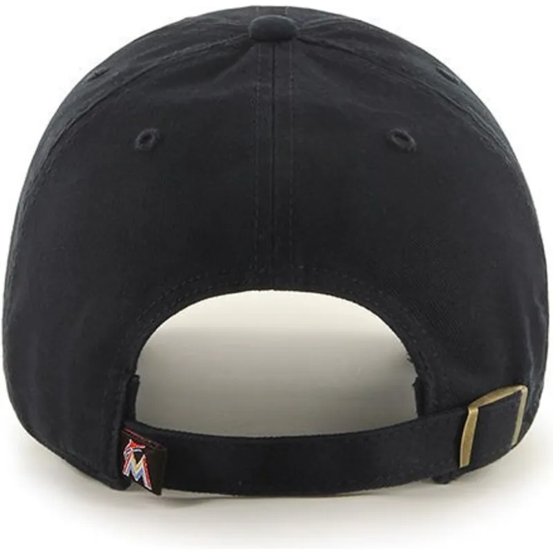 lippikset-kaareva-musta-saadettava-nauha-miami-marlins-mlb-47-brand