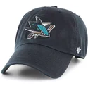lippikset-kaareva-musta-saadettava-nauha-san-jose-sharks-nhl-47-brand