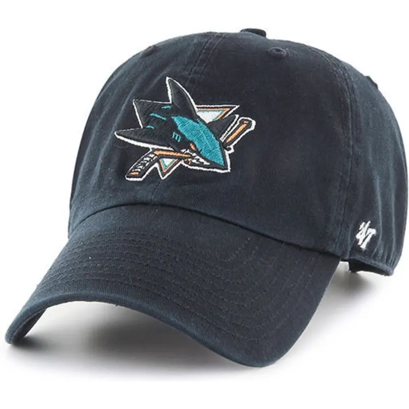 lippikset-kaareva-musta-saadettava-nauha-san-jose-sharks-nhl-47-brand lippikset-kaareva-musta-saadettava-nauha-san-jose-sharks-nhl-47-brand