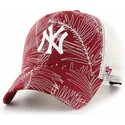 lippikset-kaareva-rekka-punainen-snapback-new-york-yankees-mlb-47-brand