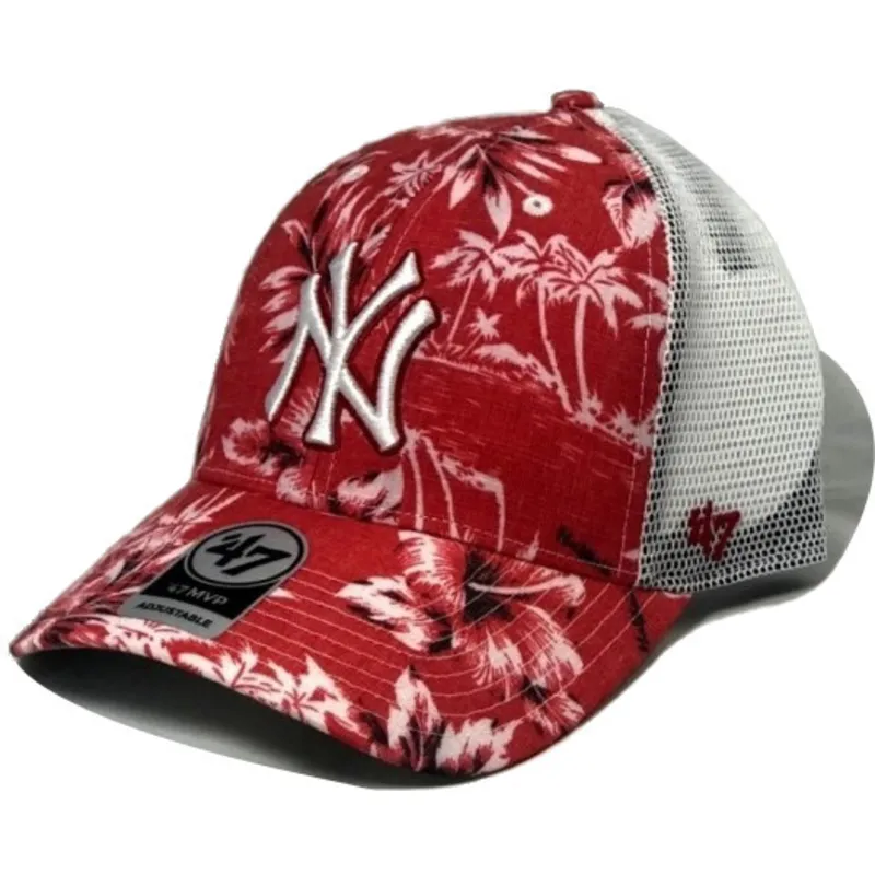 lippikset-kaareva-rekka-punainen-snapback-new-york-yankees-mlb-47-brand lippikset-kaareva-rekka-punainen-snapback-new-york-yankees-mlb-47-brand