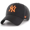 lippikset-kaareva-musta-snapback-new-york-yankees-mlb-47-brand
