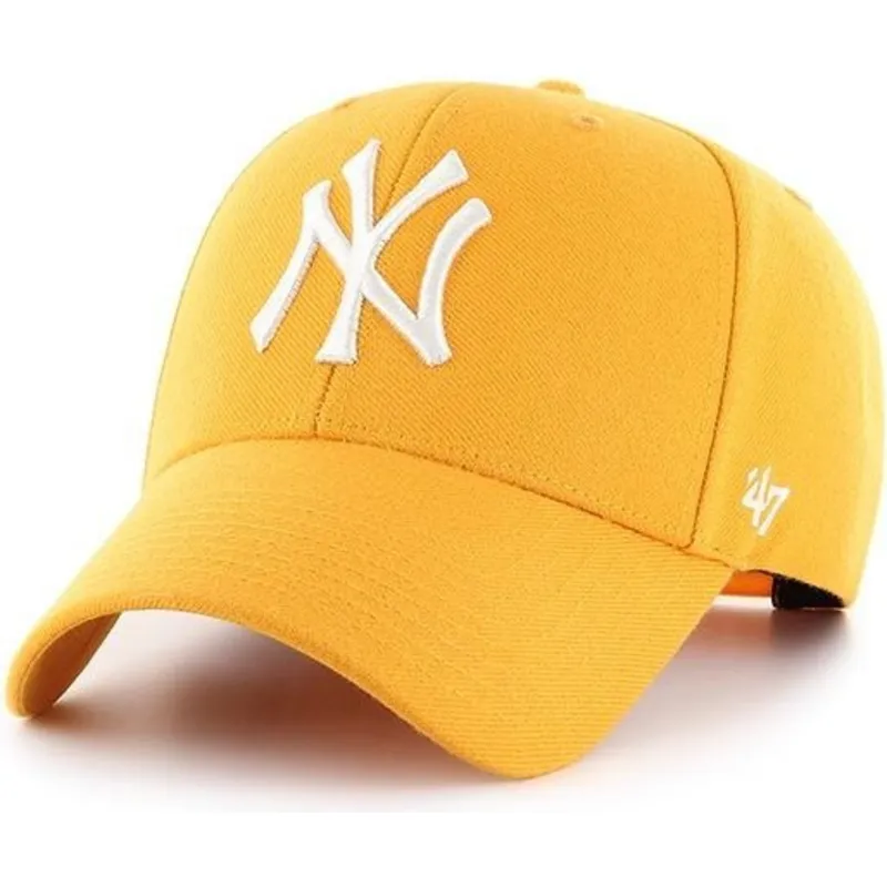 lippikset-kaareva-keltainen-snapback-oro-new-york-yankees-mlb-47-brand