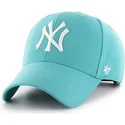 lippikset-kaareva-vihrea-snapback-turquesa-new-york-yankees-mlb-47-brand