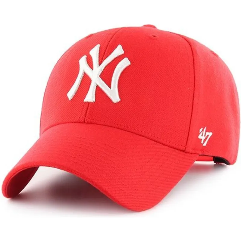 lippikset-kaareva-punainen-snapback-new-york-yankees-mlb-47-brand lippikset-kaareva-punainen-snapback-new-york-yankees-mlb-47-brand