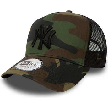 Lippikset kaareva rekka maastokuvio snapback Clean A Frame New York Yankees MLB New Era