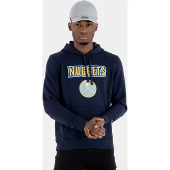 Hupparit hupullinen laivastonsininen Pullover Hoody Denver Nuggets NBA New Era