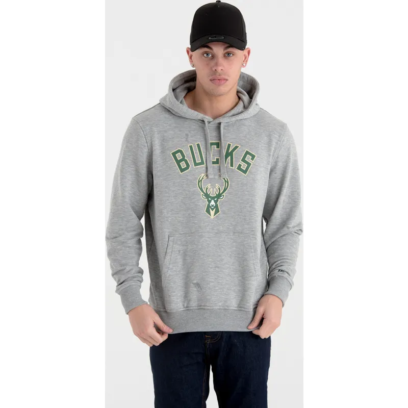 hupparit-hupullinen-harmaa-pullover-hoody-milwaukee-bucks-nba-new-era