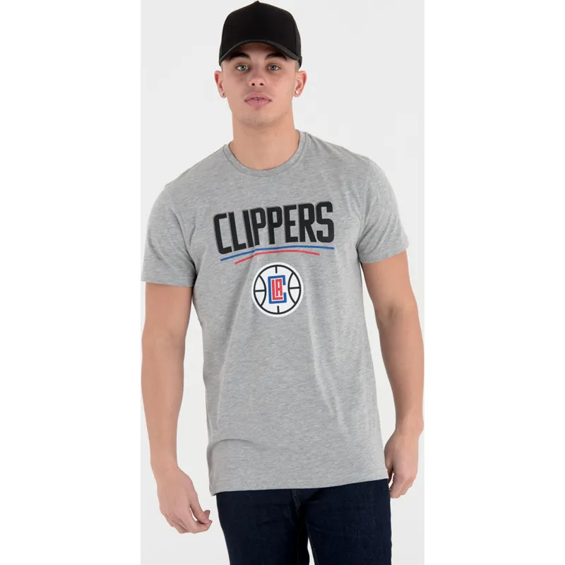 t-paidat-lyhythihainen-harmaa-los-angeles-clippers-nba-new-era