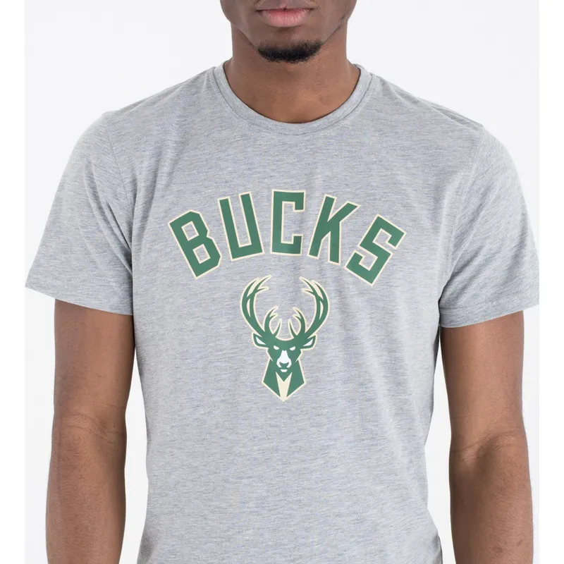 t-paidat-lyhythihainen-harmaa-milwaukee-bucks-nba-new-era