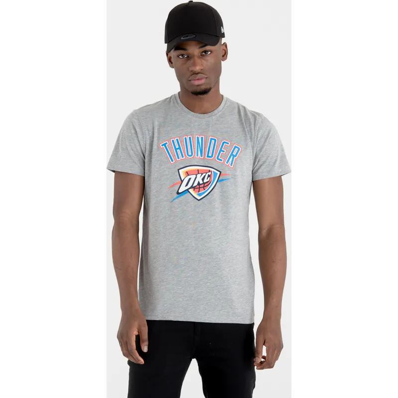t-paidat-lyhythihainen-harmaa-oklahoma-city-thunder-nba-new-era