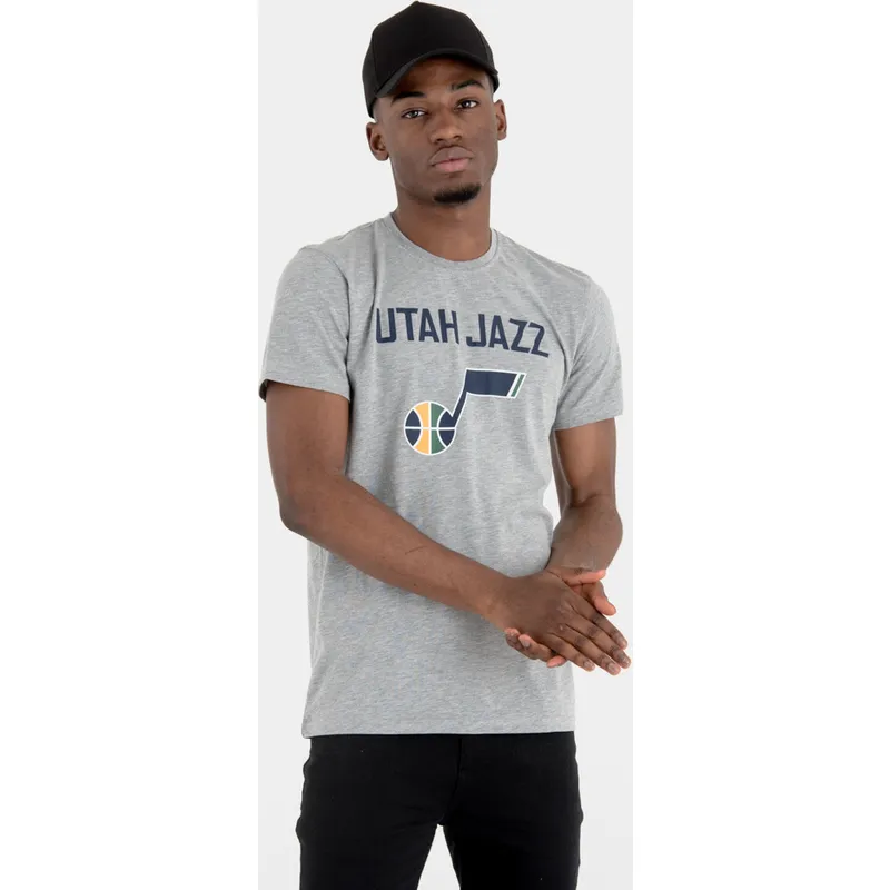 t-paidat-lyhythihainen-harmaa-utah-jazz-nba-new-era