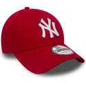 lippikset-kaareva-punainen-saadettava-nauha-9forty-essential-new-york-yankees-mlb-new-era