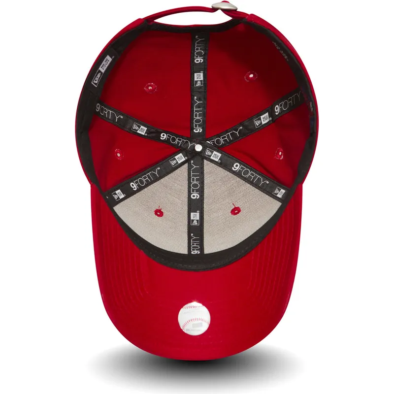 cap-kaareva-red-adjustable-strap-9forty-essential-new-york-yankees-mlb-new-era cap-kaareva-red-adjustable-strap-9forty-essential-new-york-yankees-mlb-new-era
