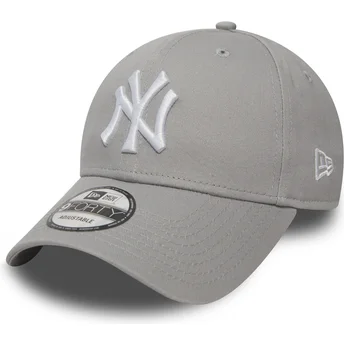 Cap kaareva gray adjustable strap 9FORTY Essential New York Yankees MLB New Era