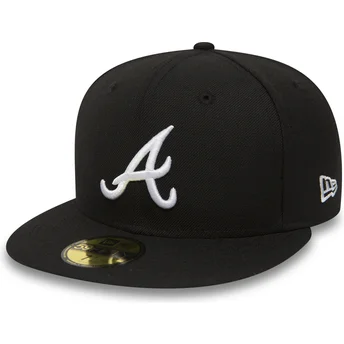Lippikset litteä musta istuva 59FIFTY Essential Atlanta Braves MLB New Era