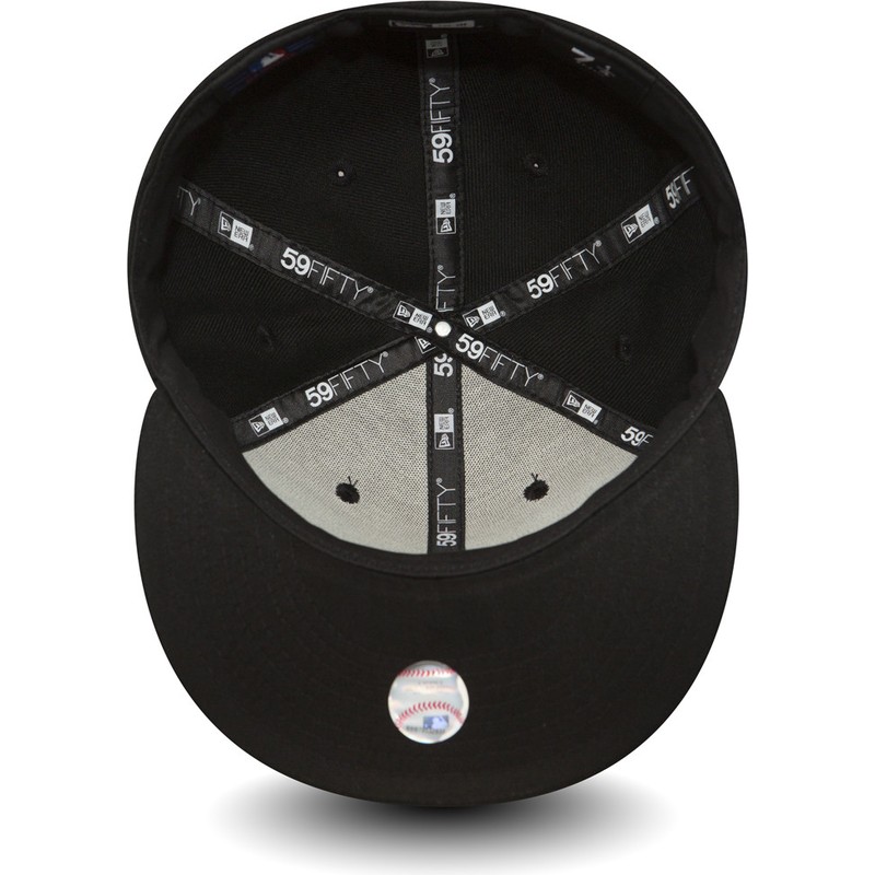 new-era-flat-brim-59fifty-essential-atlanta-braves-mlb-black-fitted-cap