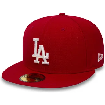 Lippikset litteä punainen istuva 59FIFTY Essential Los Angeles Dodgers MLB New Era