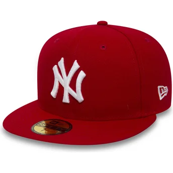 Cap litteä red ajustada 59FIFTY Essential New York Yankees MLB New Era