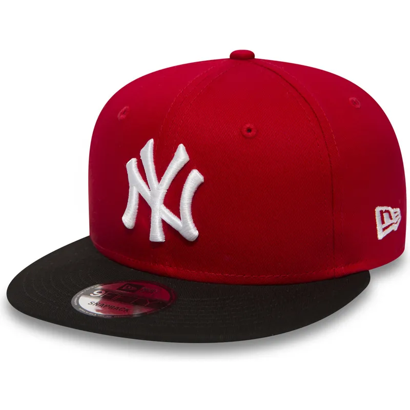lippikset-littea-punainen-snapback-ajustable-9fifty-cotton-block-new-york-yankees-mlb-new-era
