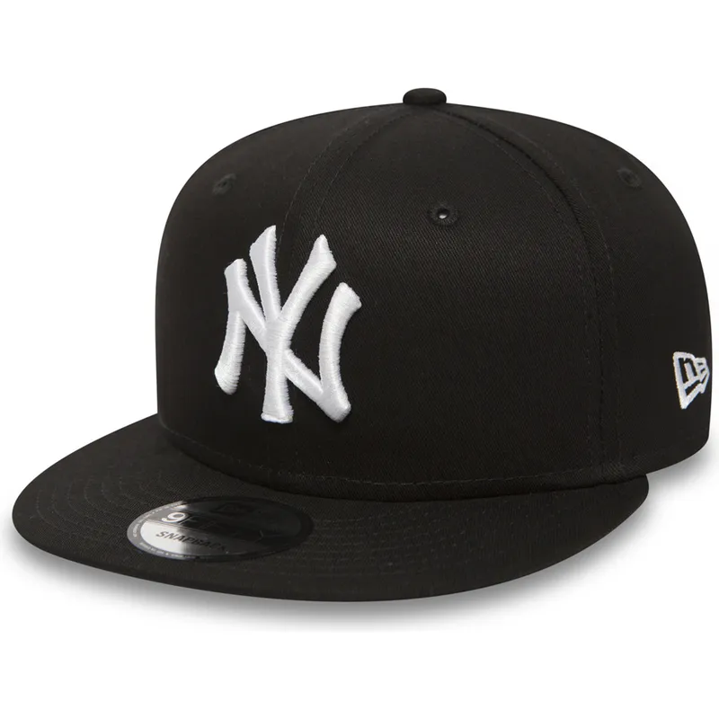 lippikset-littea-musta-snapback-ajustable-9fifty-white-on-black-new-york-yankees-mlb-new-era