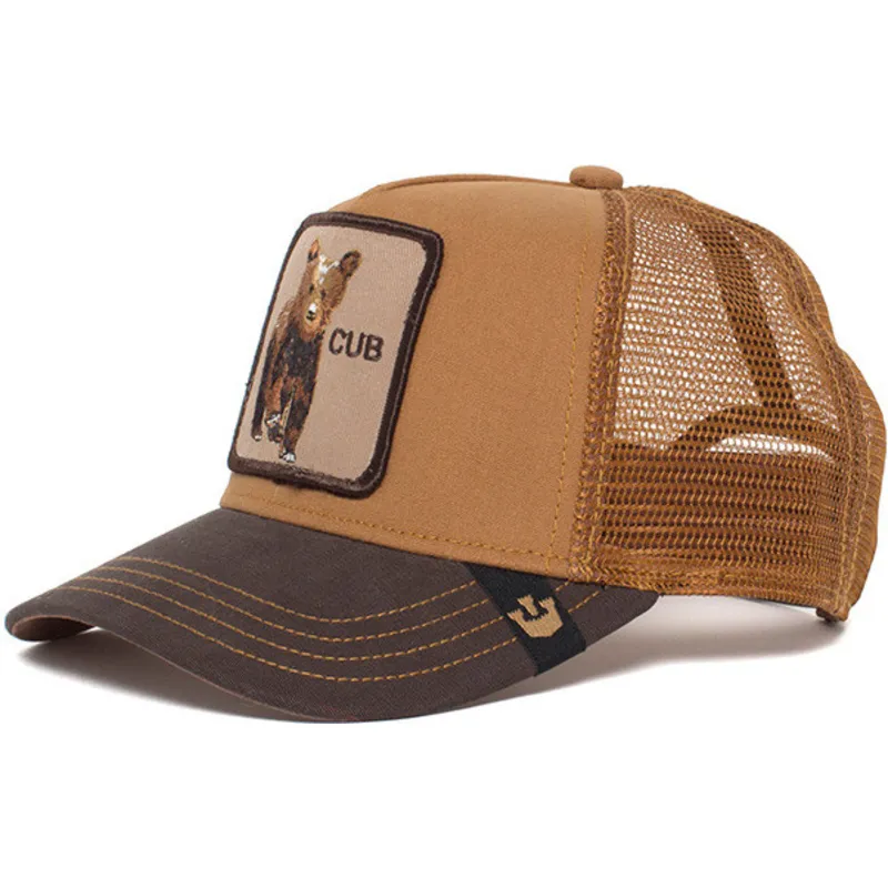 lippikset-kaareva-rekka-ruskea-snapback-lapsille-osezno-baby-cub-the-farm-goorin-bros