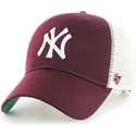 lippikset-kaareva-rekka-punainen-snapback-new-york-yankees-mlb-47-brand
