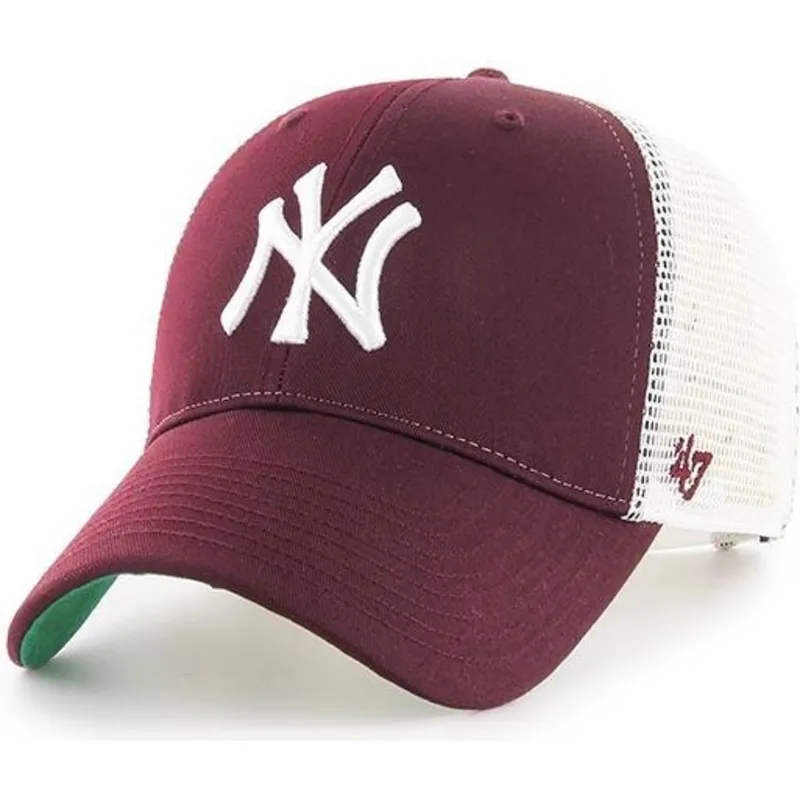 lippikset-kaareva-rekka-punainen-snapback-new-york-yankees-mlb-47-brand