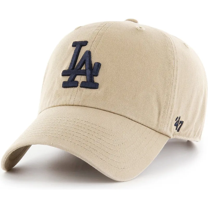 lippikset-kaareva-beige-saadettava-nauha-los-angeles-dodgers-mlb-47-brand