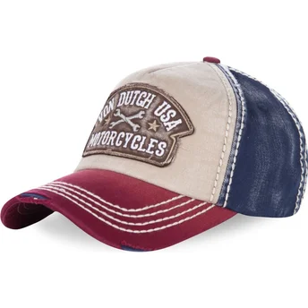 Lippikset kaareva valkoinen säädettävä nauha DYLAN02 Von Dutch