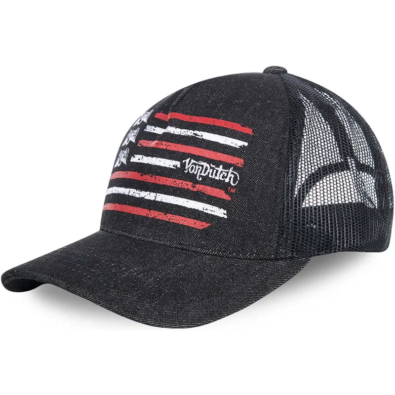 lippikset-kaareva-rekka-musta-snapback-flag-von-dutch