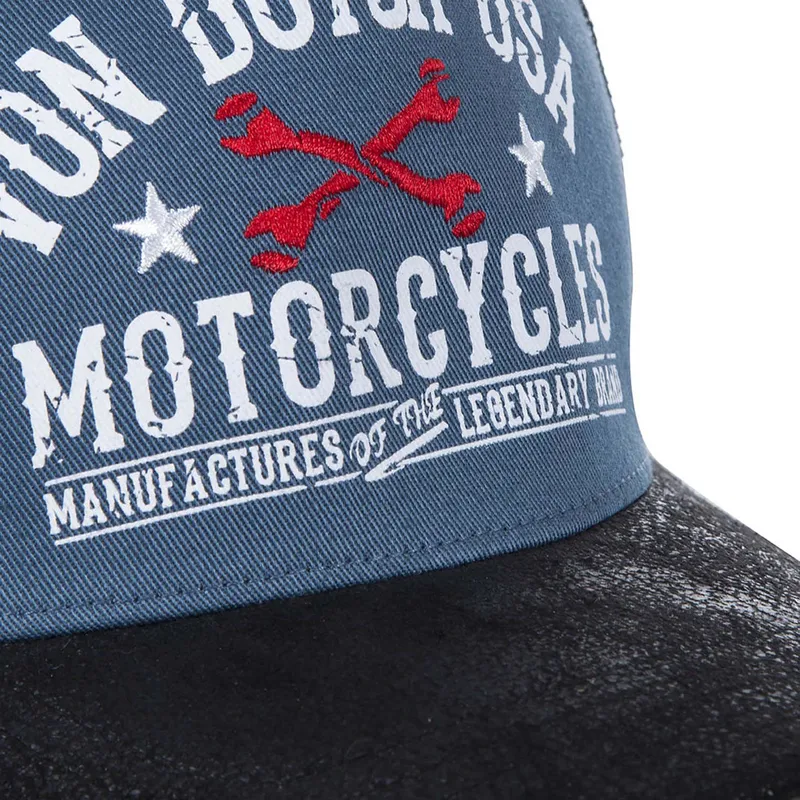 lippikset-kaareva-rekka-sininen-snapback-gar-von-dutch