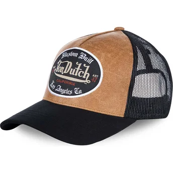 Lippikset kaareva rekka ruskea snapback Von Dutch