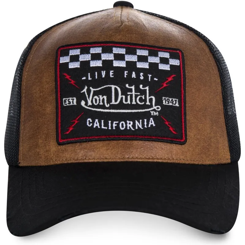 lippikset-kaareva-rekka-ruskea-snapback-grl2-von-dutch