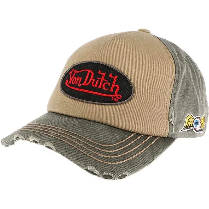 lippikset-kaareva-rekka-ruskea-snapback-ajustable-lars02-von-dutch