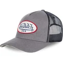 lippikset-kaareva-rekka-harmaa-snapback-logd02-von-dutch