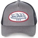 lippikset-kaareva-rekka-harmaa-snapback-logd02-von-dutch