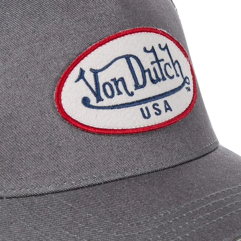 lippikset-kaareva-rekka-harmaa-snapback-logd02-von-dutch