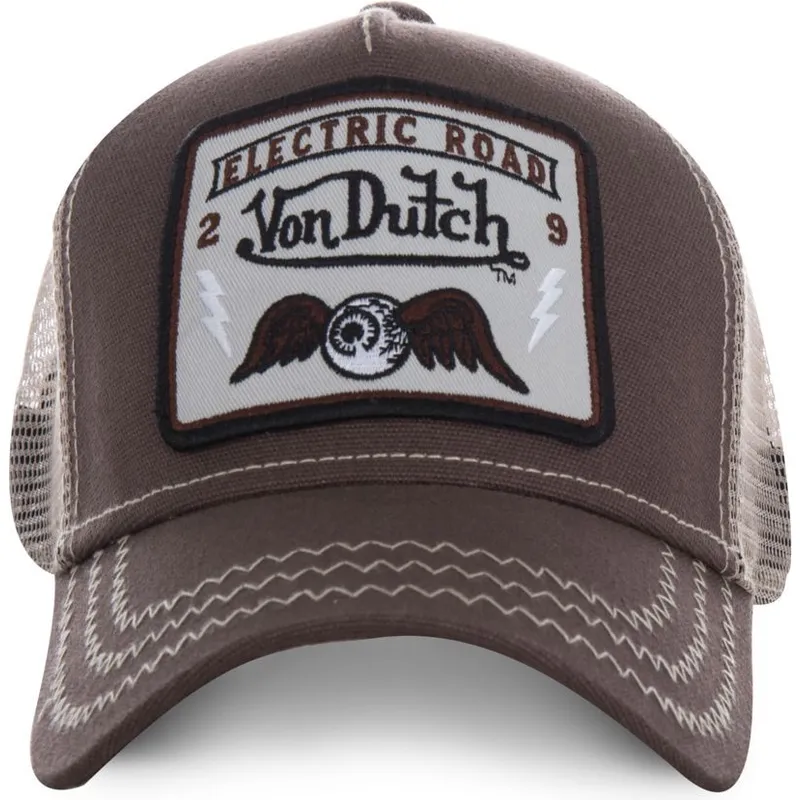 lippikset-kaareva-rekka-ruskea-snapback-square2b-von-dutch