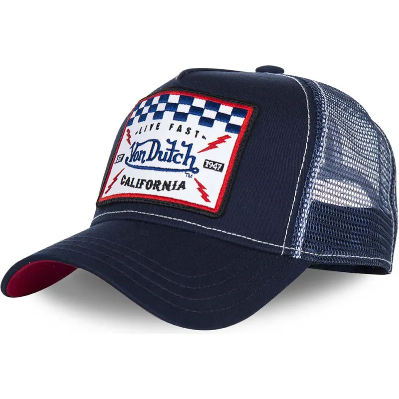 lippikset-kaareva-rekka-laivastonsininen-snapback-square5b-von-dutch