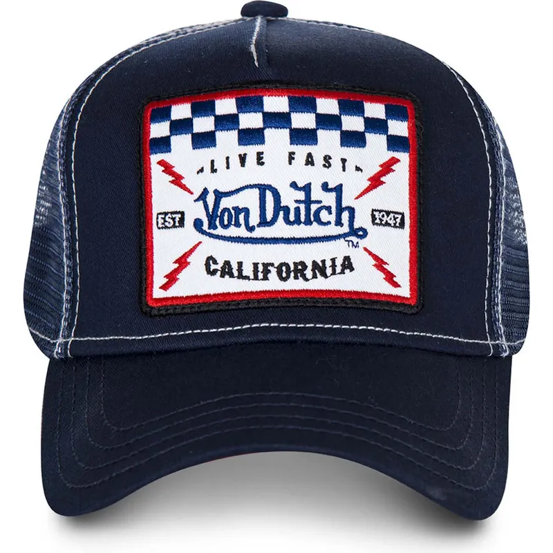 lippikset-kaareva-rekka-laivastonsininen-snapback-square5b-von-dutch