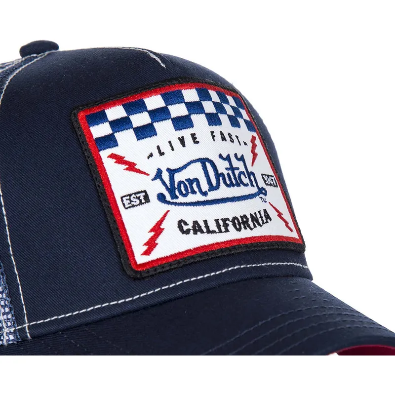 lippikset-kaareva-rekka-laivastonsininen-snapback-square5b-von-dutch
