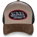 lippikset-kaareva-rekka-beige-snapback-suede-von-dutch