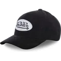 von-dutch-curved-brim-suede7-black-adjustable-cap