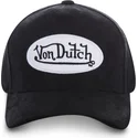 von-dutch-curved-brim-suede7-black-adjustable-cap