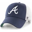 lippikset-kaareva-rekka-laivastonsininen-snapback-atlanta-braves-mlb-47-brand