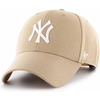 lippikset-kaareva-beige-saadettava-nauha-new-york-yankees-mlb-47-brand