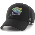 lippikset-kaareva-musta-saadettava-nauha-tampa-bay-rays-mlb-47-brand