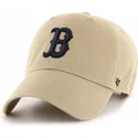 lippikset-kaareva-beige-saadettava-nauha-boston-red-sox-mlb-47-brand